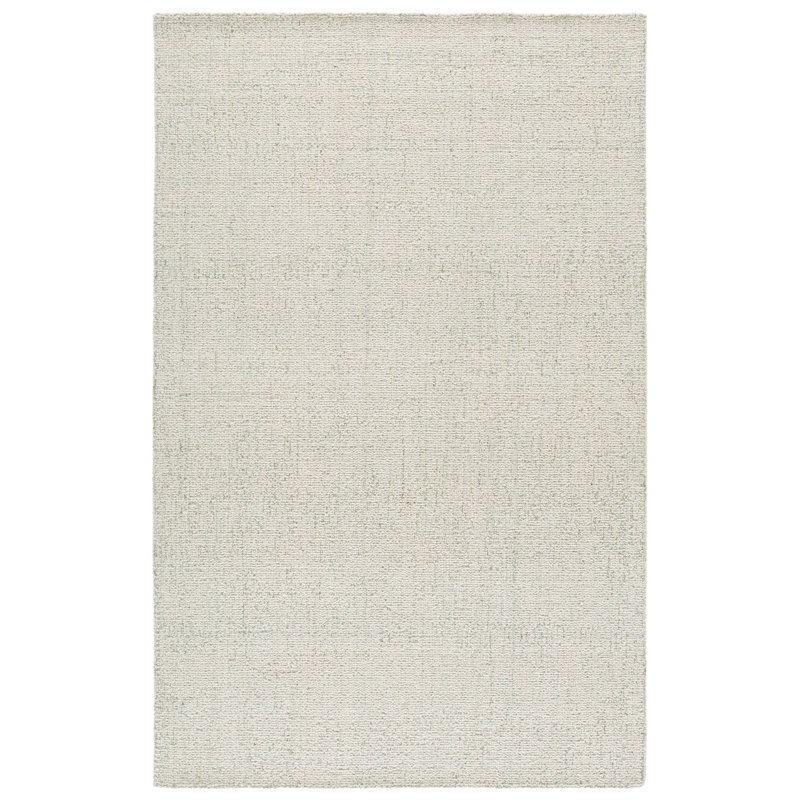 Abstract Hand Tufted Wool; Cotton Solid Color Indoor Rug, 6'-0" x 9'-0" Rectangle