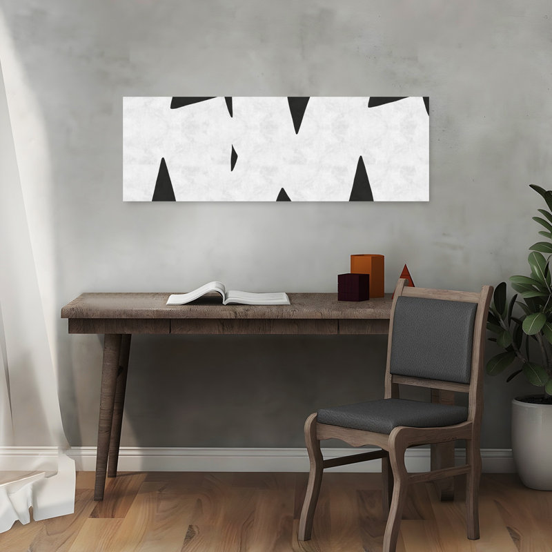 Dynamic Jagged Shapes by Vitor Costa - Wrapped Canvas Panoramic Print, 30.48 cm H x 91.44 cm W