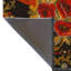 Black-Yellow Themed Floral and Rose Patterned Fringed Modern Decorative Rug-110015428