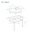 Lavabo console 36 po Carre-1235384817