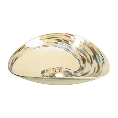 Murano Glass Handmade Oval Vessel Bathroom Sink
