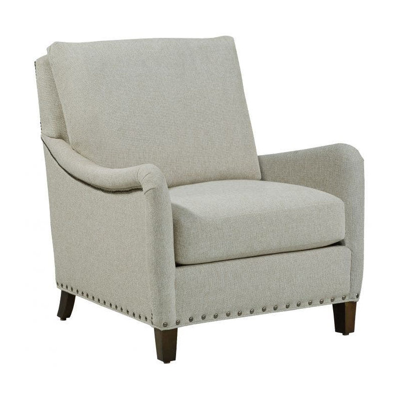 Smythe 31.5" W Armchair, Tobacco, 3157 Alabaster 100% Polyester