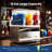 12 Gal Commercial Slushy Dispenser 15Lx3 Triple Tank Frozen Drink Maker with LED Lights