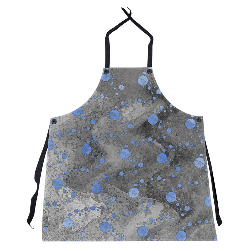 Bib Apron, Blue/Black