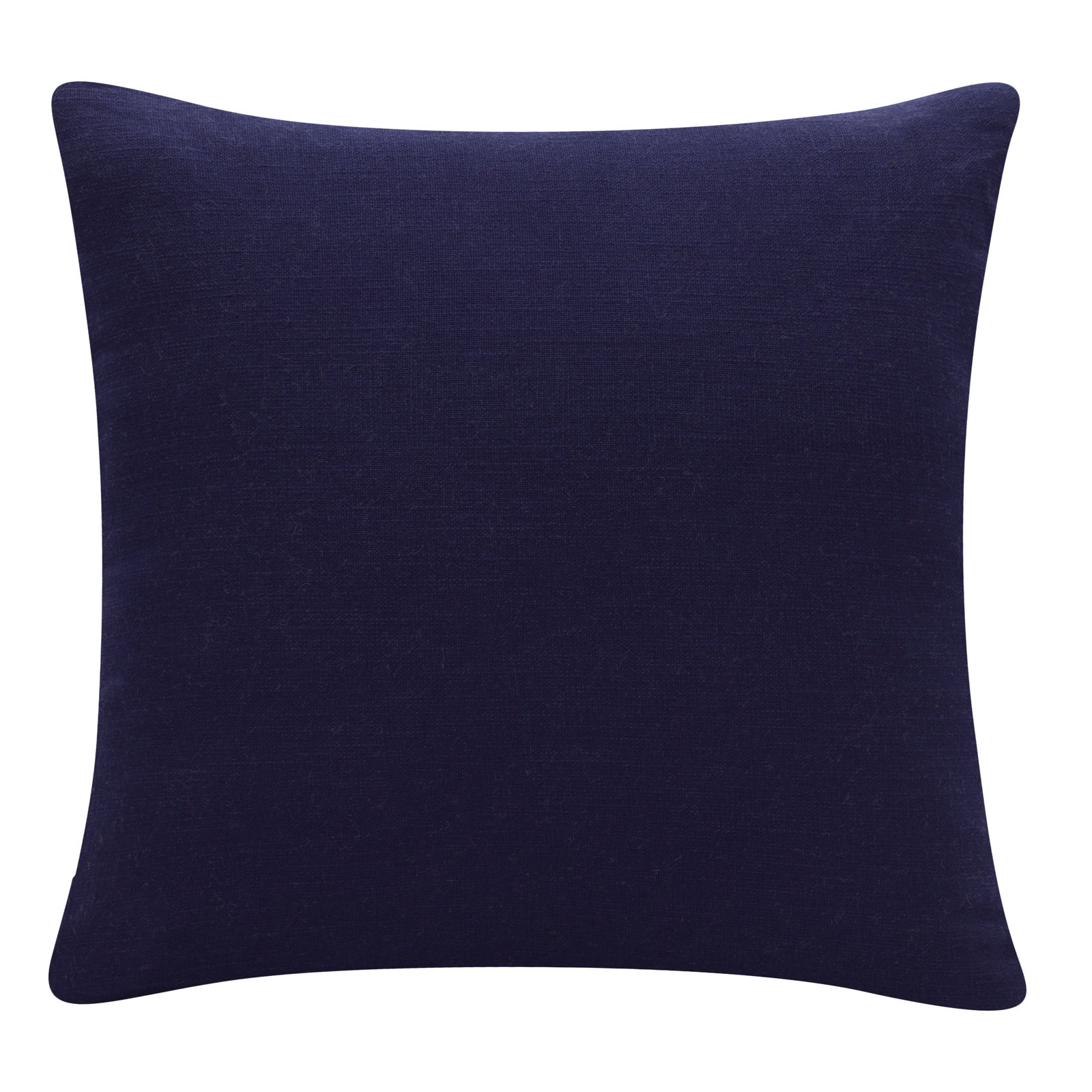 Auburn Geometric Cotton Throw Pillow, Square 18", Blue/Black, Down