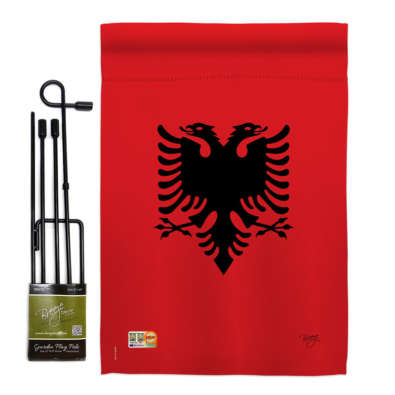 Ensemble de drapeaux en polyester 19 x 13 po Breeze Decor, Polyester / mélange de polyester