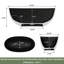 Baignoire de trempage autoportante de 55 po x 29,5 po à surface solide-97960621
