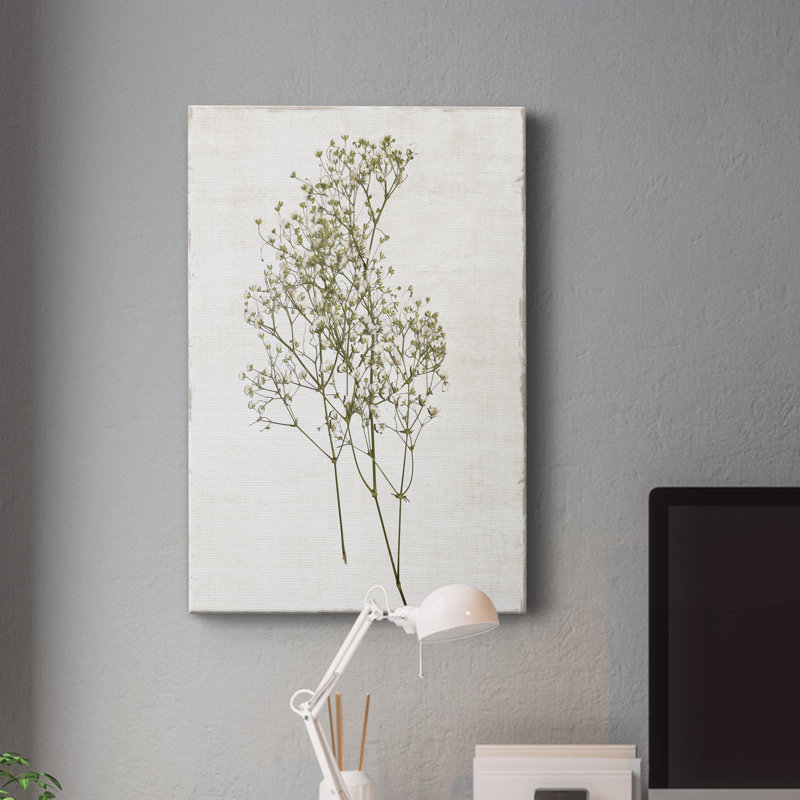 «Farmhouse Pressed Flower I», impression sur toile tendue, H 12 po x l 8 po x P 1 po