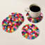 Ensemble de sous-verres ronds 4 po MODWOOL (multicolore)-938868513