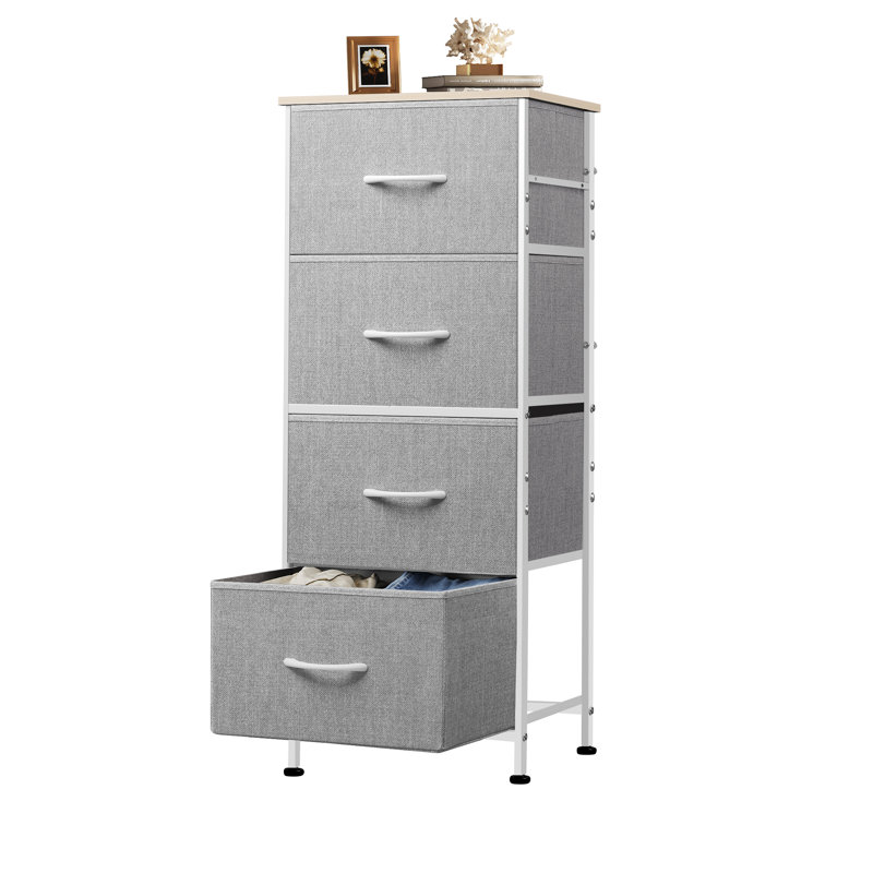 Dearbhaile 38.7" H - Dresser For Bedroom With 4 Drawers, Chest Of Drawers For Bedroom and Living room, Gray
