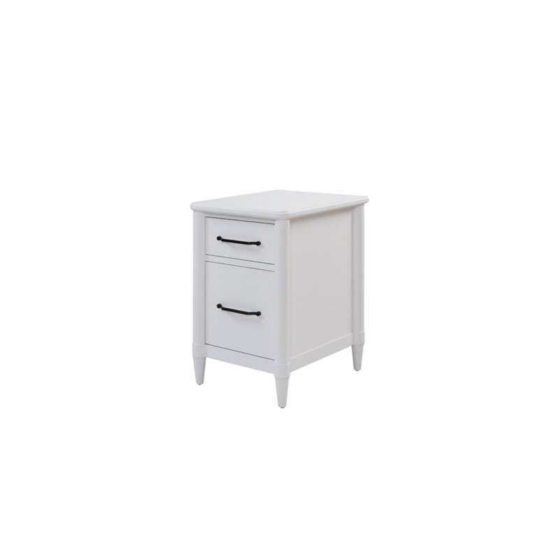 Sabrina 2-Drawer Vertical Filing Cabinet, White
