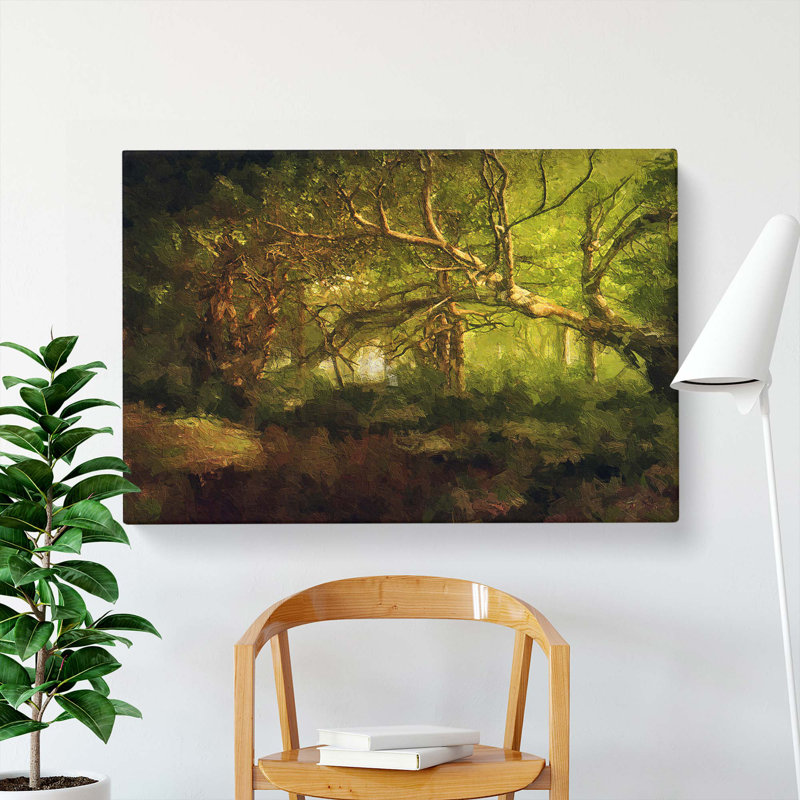 Mystical Forest - Wrapped Canvas Painting, 50cm H x 76cm W x 3cm D