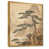 Toile avec cadre flottant or