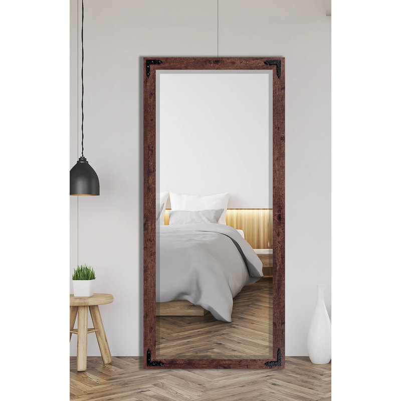 Miroir de salle de bain biseauté, H 71 po x l 31 po, Bois