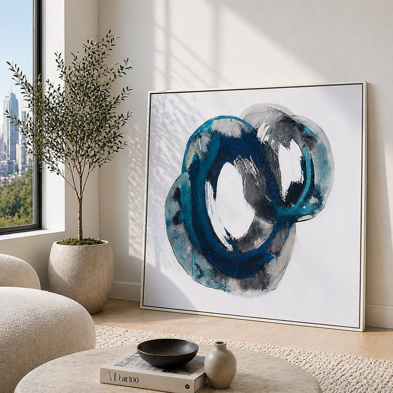Ripples In Time, Hand Painted Canvas