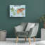 Art mural sur toile tendue - "Mappemonde" de Jota de jai, décoration murale pour le salon, la chambre à coucher ou le bureau - 24 x 32-93519413