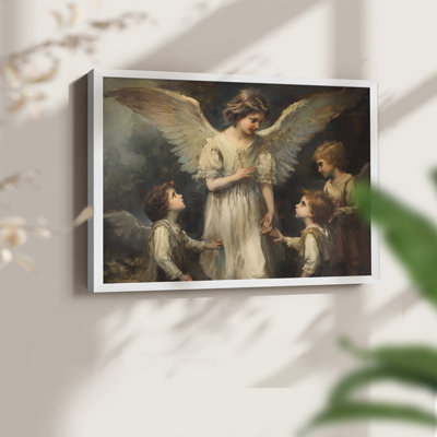 Angels From Above-CXI -Framed Print - Restickable