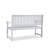 Solid Eucalyptus Outdoor Bench With Slatted Backrest