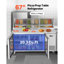 Table de préparation commerciale pour réfrigérateur à pizza en acier inoxydable