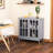 Sideboard, Gray With 2 Doors Storage. Suited For Various Locations. Material, . 31.5" L X 14.25" W H Storage Buffet Cabinet Doors. , Optimizes Space