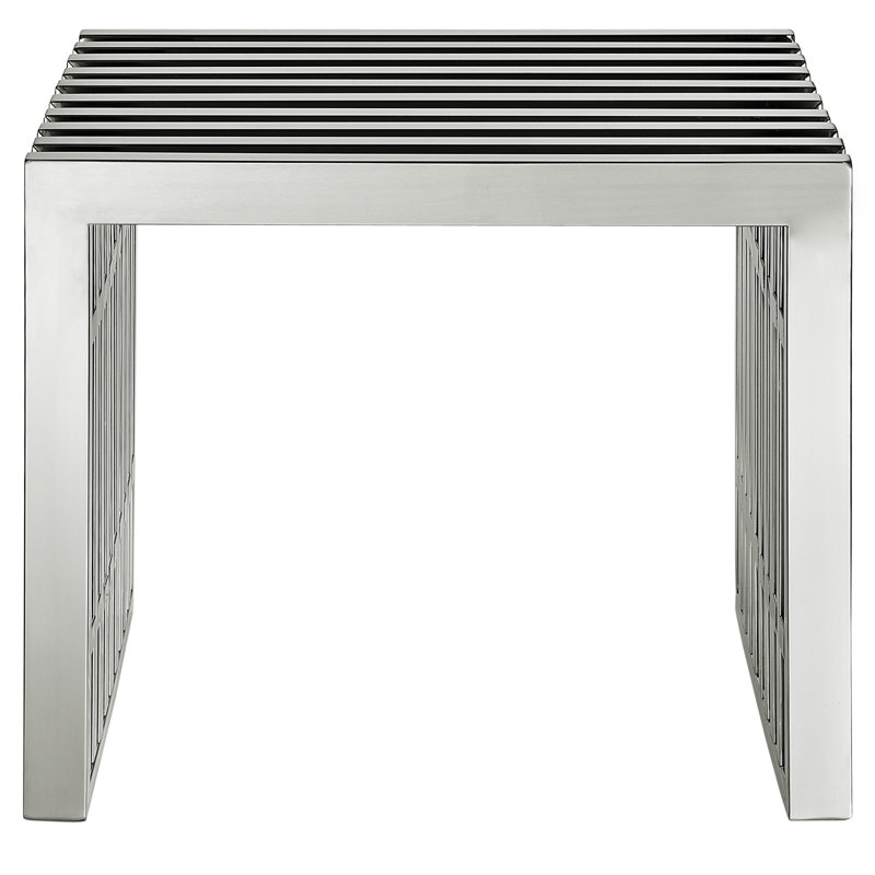 Tabouret décoratif en acier inoxydable Modway