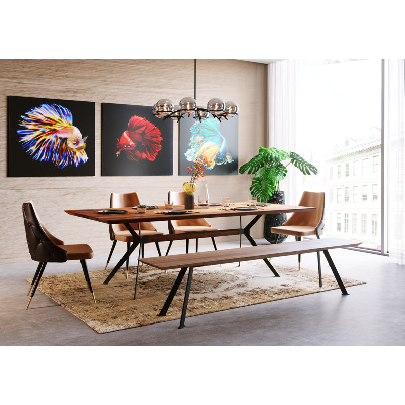 Table Downtown, 78 cm H x 220 cm L x 100 cm W, Black