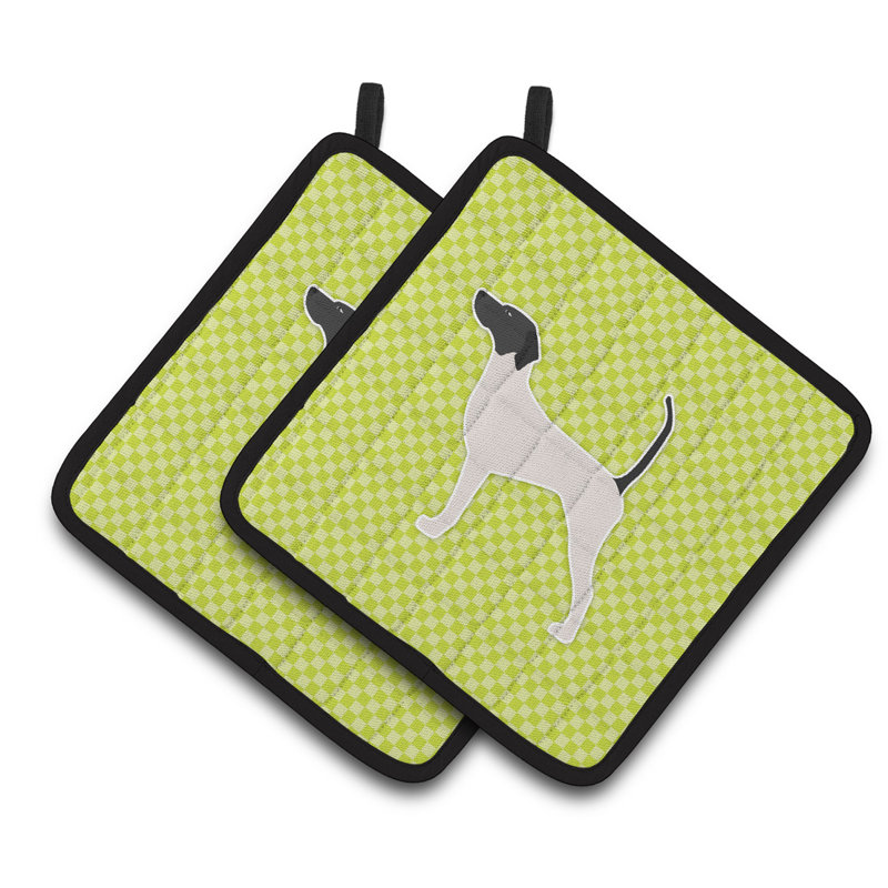 Cuisinier poignée de damier anglais east urban home, Vert