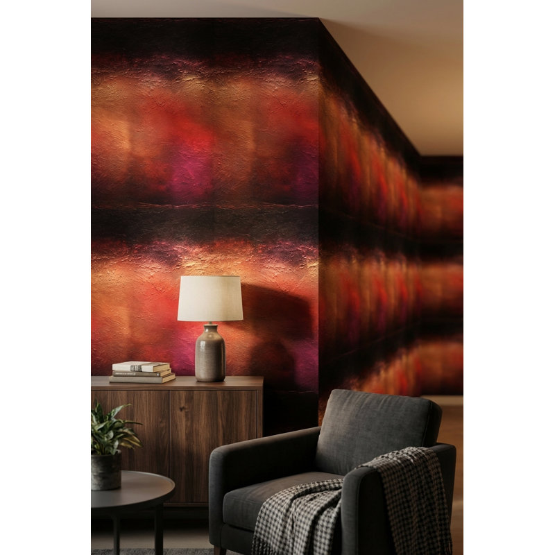 Papier peint texturé Fiery Mural Elegant Wall Decor