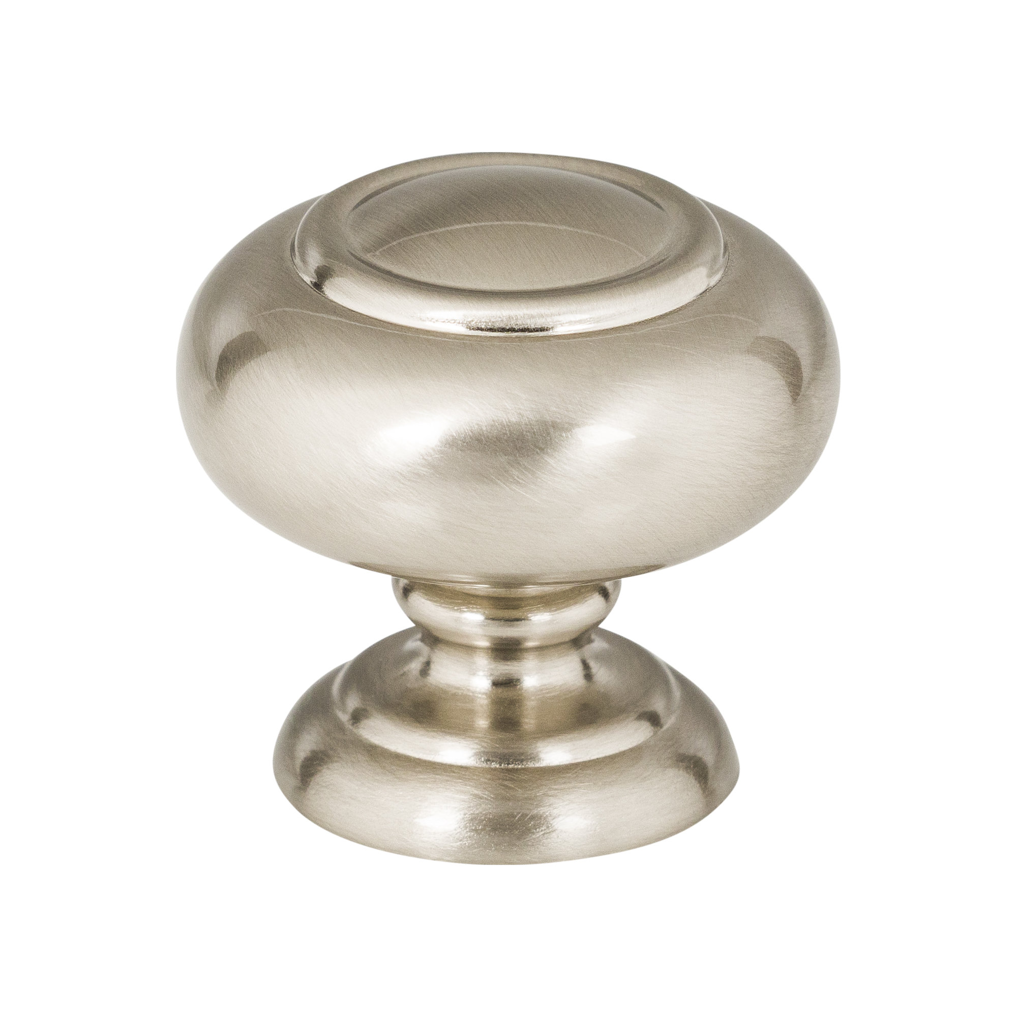 Victoria 1 1/4" Length Mushroom Knob, Brushed Nickel