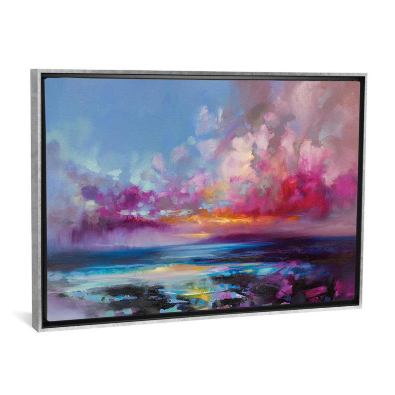 « arran lueur » par scott naismith, reproduction d’art, Toile avec cadre argenté, H 26 po x l 40 po x 1,5 po