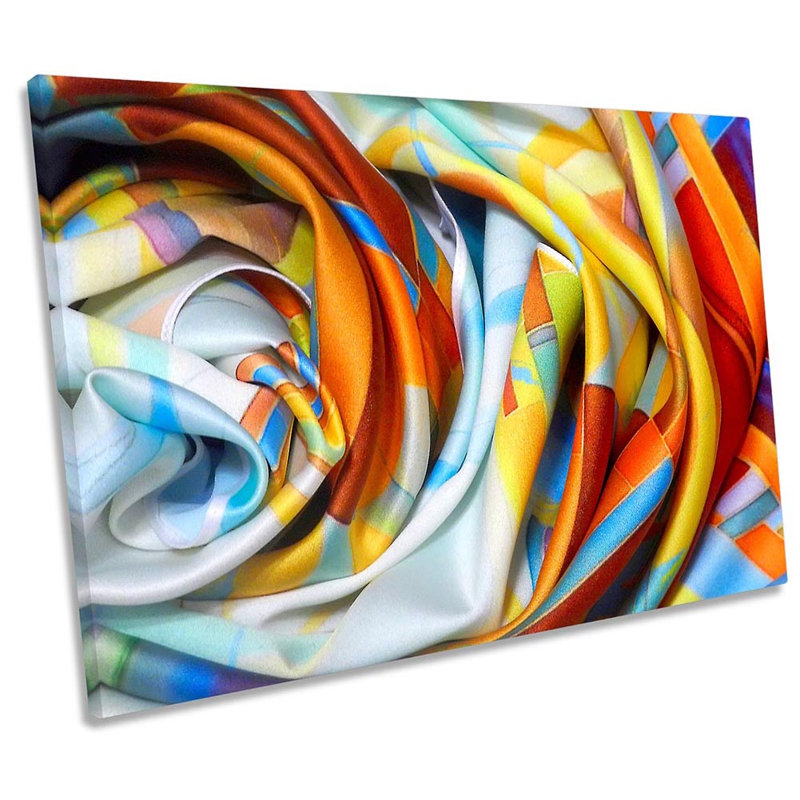 Silk Rose Floral Design - Wrapped Canvas Print, 81.3cm H x 121.9cm W x 4cm D