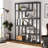 69.29" 6-Tier Industrial Black Etagere Bookcase With 6 Tier Open Shelves Organizer For Living Room-1348907876