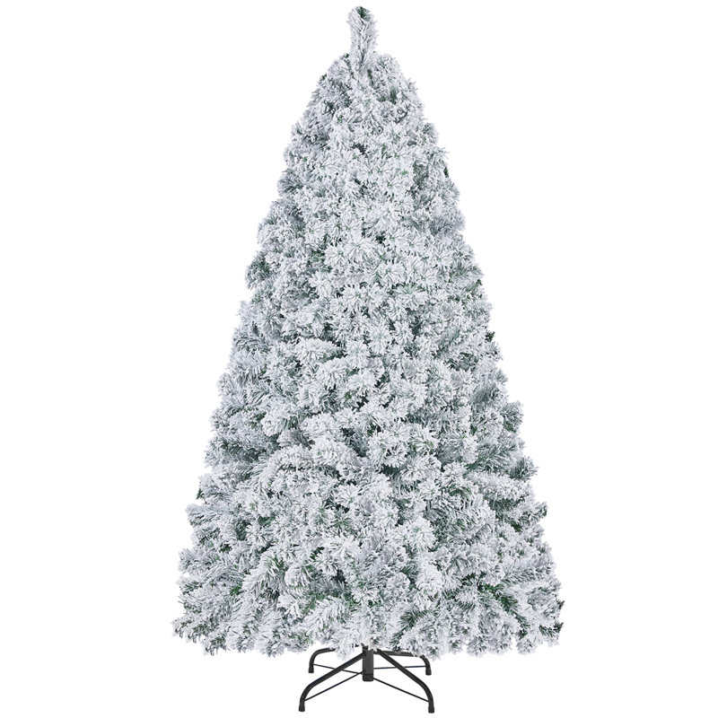 Annilee Unlit Flocked Artificial Christmas Tree, 5 ft