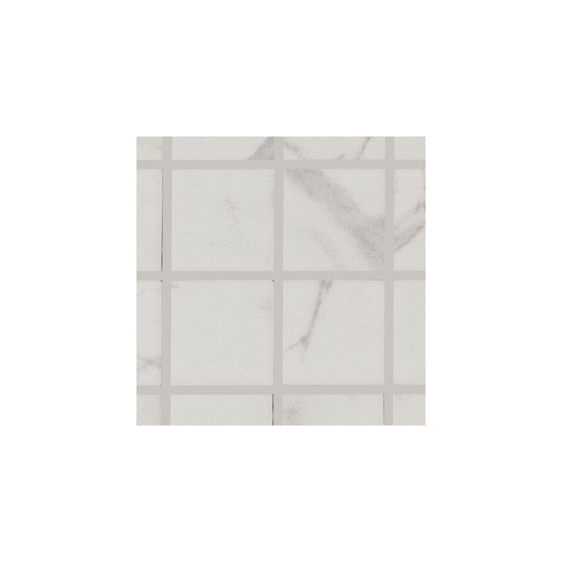 Core Fundamentals Platinum 2" x 2" Mosaic (Set of 12), Calacatta Empire