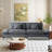 75.6'' Upholstered Deep Sofa with Foldable Armrests-1641070792