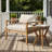 Acacia & Beige Rope Lounge Chair With Concrete-Acacia Side Table – Light Grey, Chair-671429182