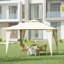 Pavillon de jardin l 11,5 pi L 11,5 pi. D Tente de réception en acier
