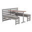Steel Garden Dining Set Lagos - 142cm X 128cm, grey