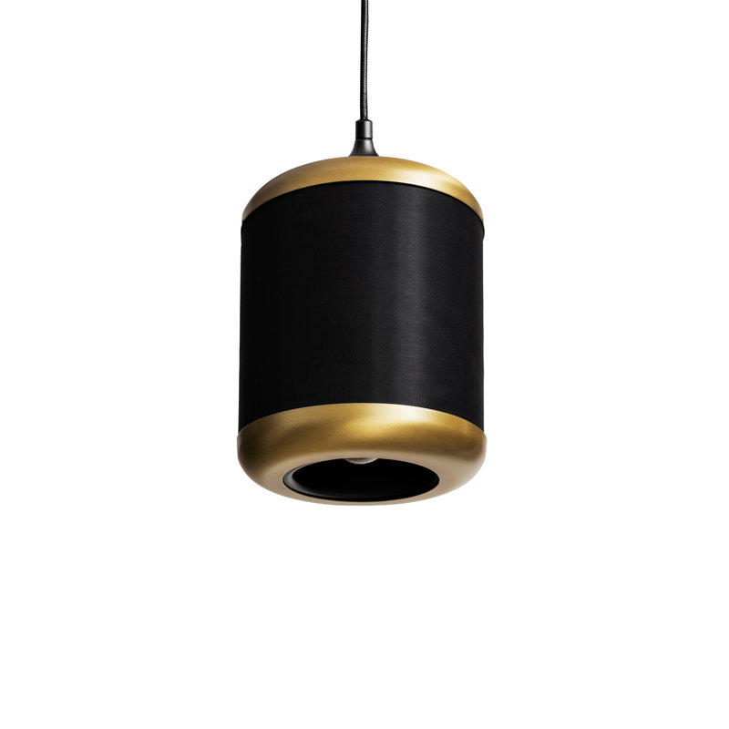 Lambalot 2 - Light Black LED Unusual Pendant, Brass