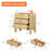 Modern Wood 3-Drawer Dresser with Curved Profile Design, Mid Century Dresser Organizer Storage for Bedroom,Living room, Entryway-1959252047