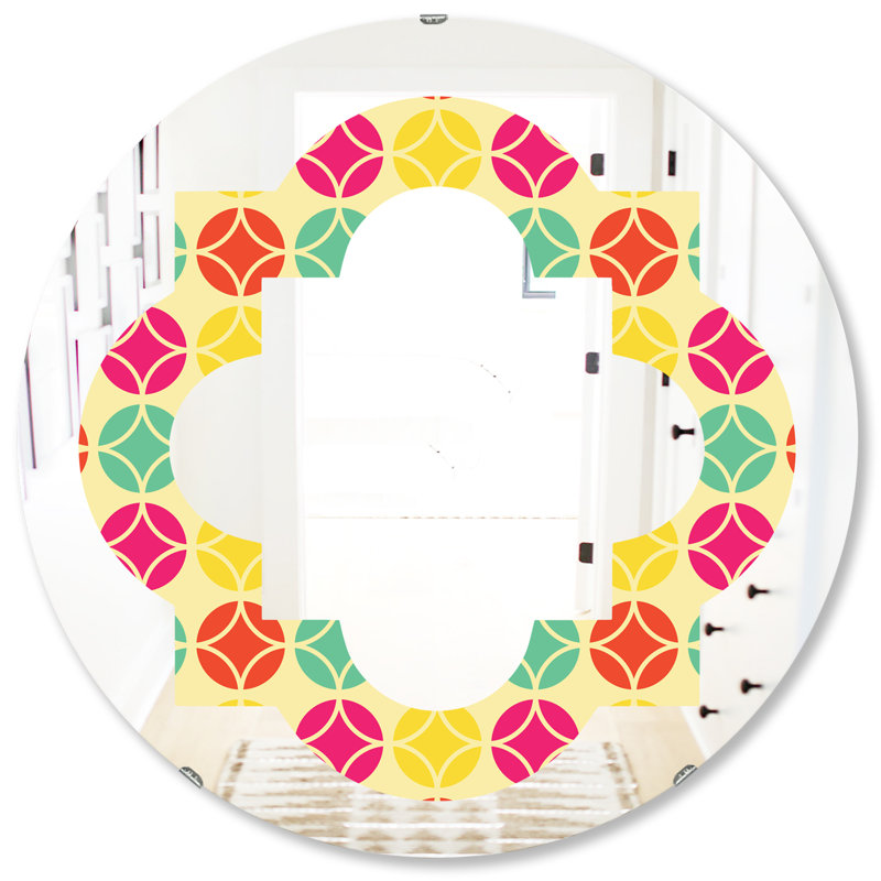 Miroir mural Quatrefoil, H 31,5 po x l po