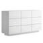 Commode 9 tiroirs lustrée 55,1 po Kimbereley-102798503