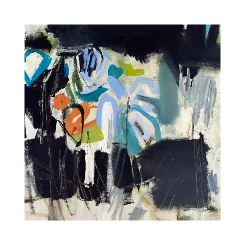 Jazz Cover by Julian Spencer - Wrapped Canvas Painting, 45.72 cm H x 45.72 cm W x 1.91 cm D