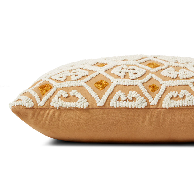 Embroidered Throw Pillow, Polyester/Polyfill