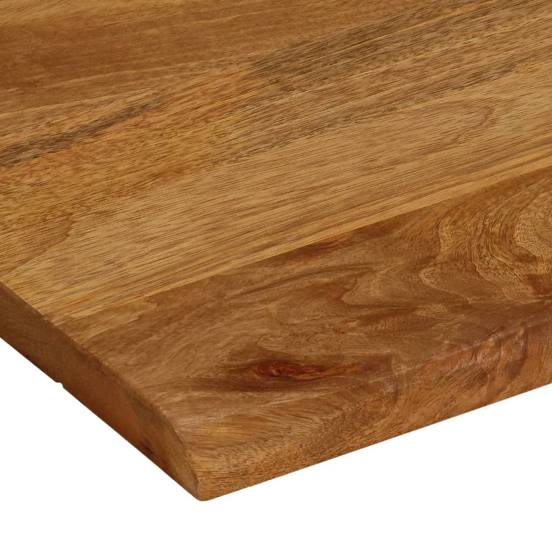 vidaXL Table Top Natural wood Solid mango wood Durable, 1.5 " H x 35.4 " W x 31.5 " D