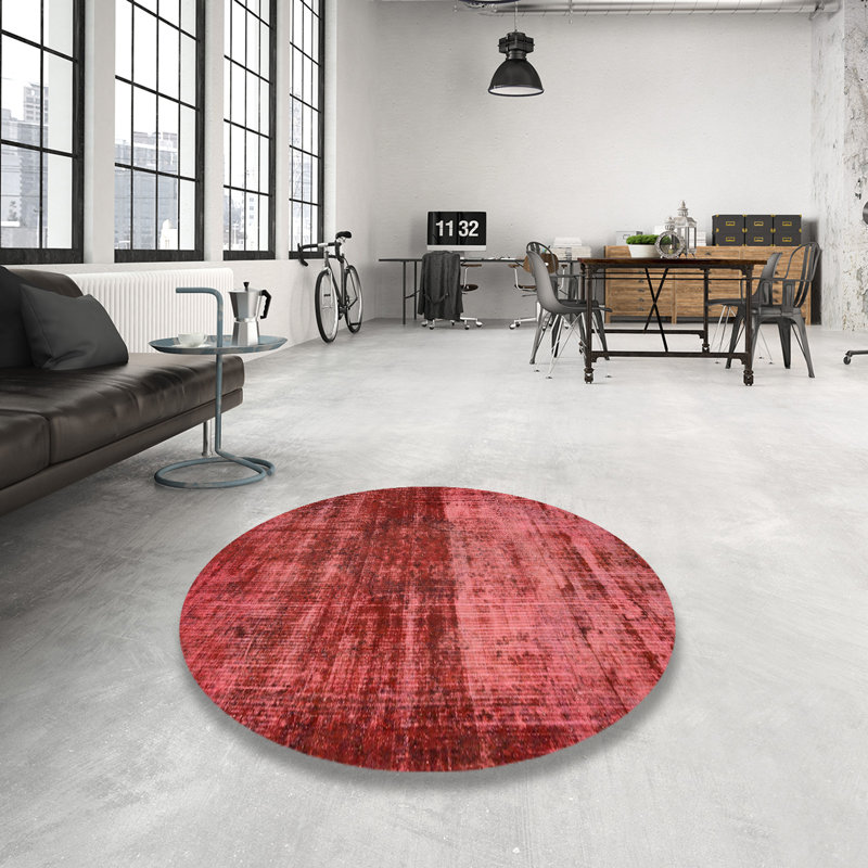 Abstract Indoor Rug, Round 8'