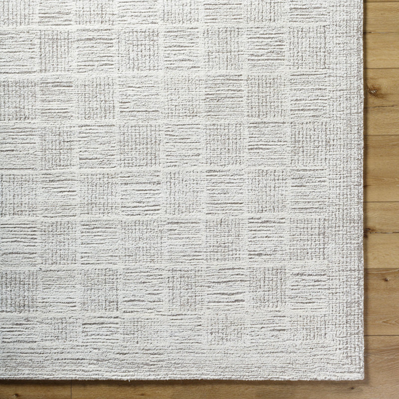 Buckholts Modern Hand Tufted Area Rug, Rectangle 6' x 9'