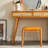 Ash Wood Rattan Writing Desk And Dressing Table