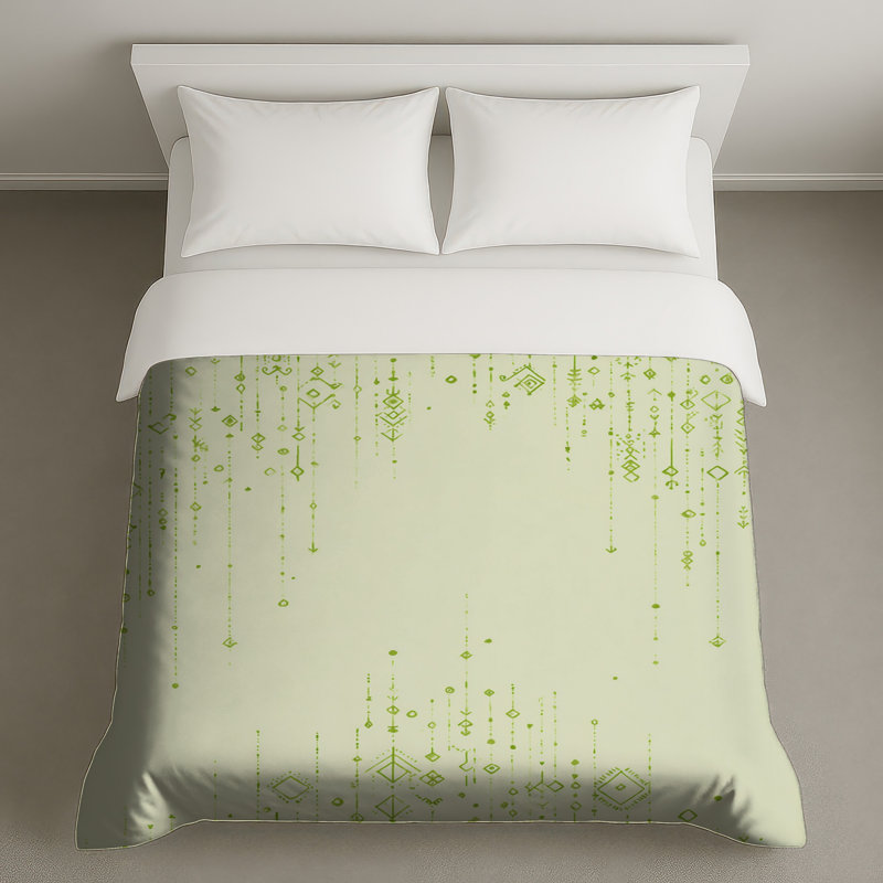 Housse de couette à motif géométrique, Grand lit