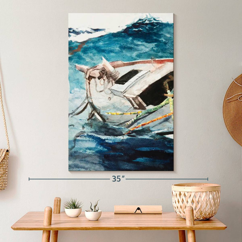 Étude pour le Gulf Stream, H 30 po x l 20 po